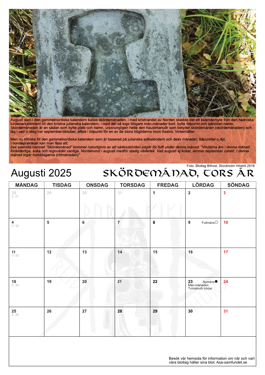 Asatro Kalender 2025